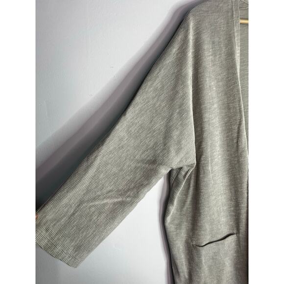 Donni. Open Oversized Lighter Weight Cardigan One Size Ivory Gray - Picture 2 of 7